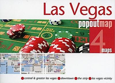 Las Vegas PopOut Map, 4 maps