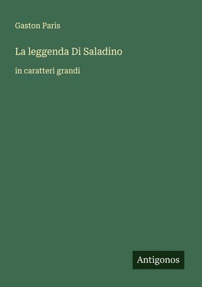 La leggenda Di Saladino