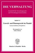 Umwelt- und Planungsrecht im Wandel