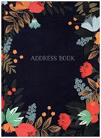 Address Book Modern Floral Large