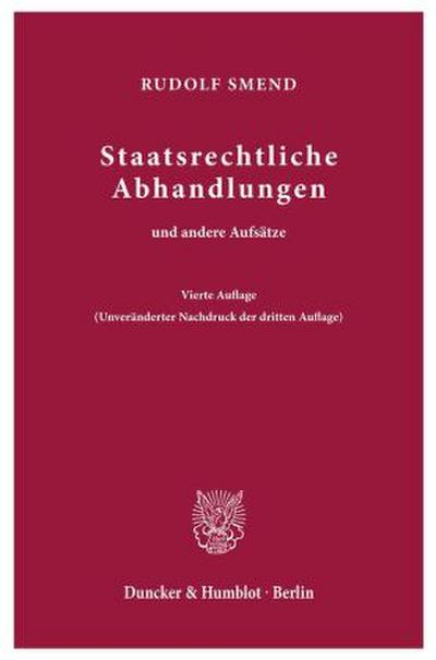 Staatsrechtliche Abhandlungen