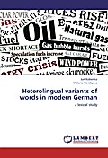 Heterolingual variants of words in modern German