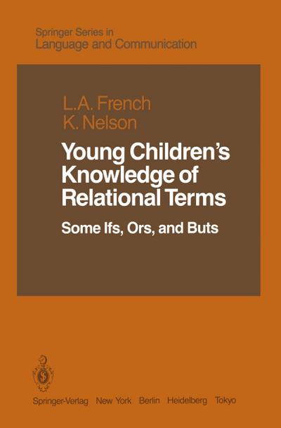 Young Children’s Knowledge of Relational Terms