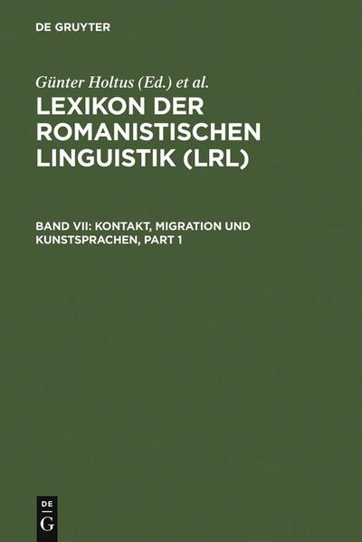 Kontakt, Migration und Kunstsprachen - Kontrastivität, Klassifikation und Typologie