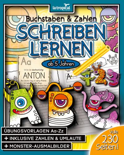 Buchstaben und Zahlen schreiben lernen ab 5 Jahren