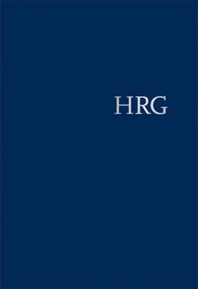 Handwörterbuch zur deutschen Rechtsgeschichte (HRG) - gebundene Ausgabe -  - Band IV: Nüchternheit, nüchtern - Richtsteig