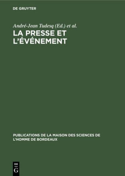 La presse et l’événement