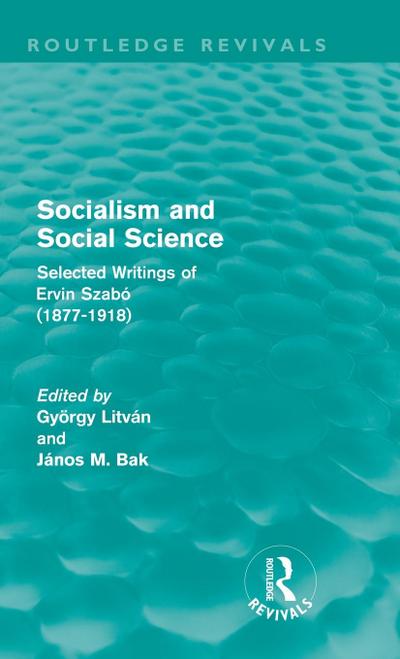 Socialism and Social Science (Routledge Revivals)