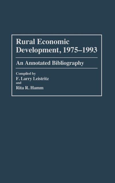 Rural Economic Development, 1975-1993