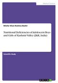Nutritional Deficiencies of Adolescent Boys and Gi