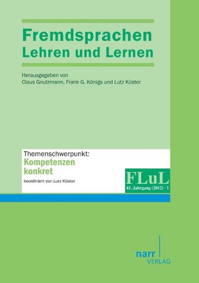 Fremdsprachen Lehren und Lernen 2012 Heft 1