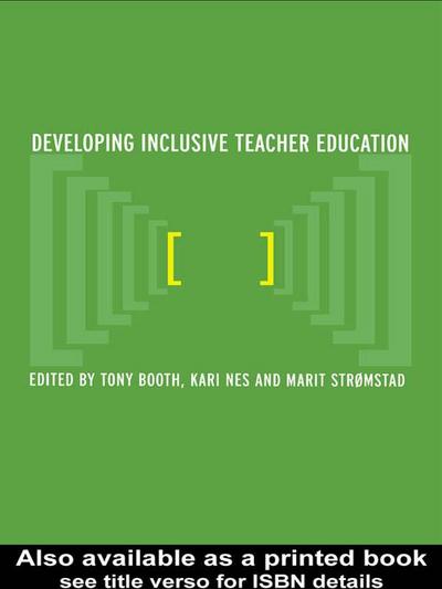 Developing Inclusive Teacher Education