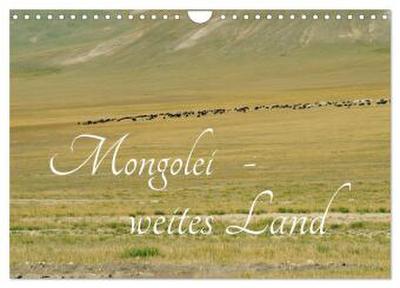 Mongolei - weites Land (Wandkalender 2026 DIN A4 quer), CALVENDO Monatskalender