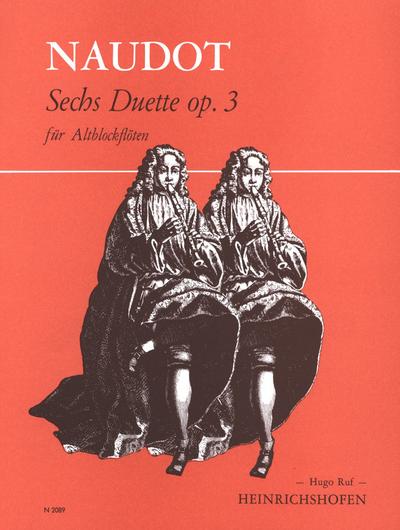 6 Duette op.3für 2 Altblockflöten