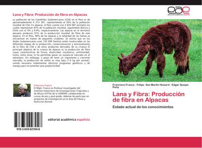 Lana y Fibra: Producción de fibra en Alpacas
