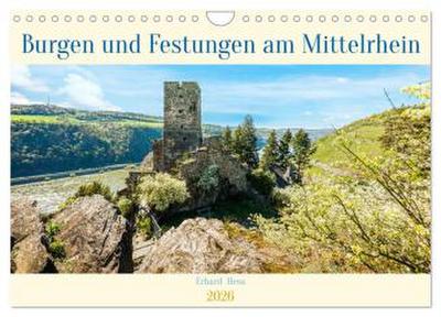 Burgen und Festungen am Mittelrhein (Wandkalender 2026 DIN A4 quer), CALVENDO Monatskalender