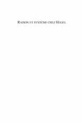 Raison et systeme chez Hegel