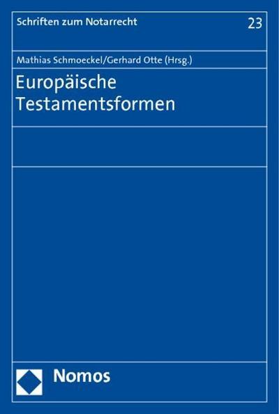 Europäische Testamentsformen