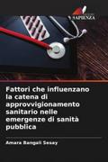 Fattori che influenzano la catena di approvvigionamento sanitario nelle emergenze di sanità pubblica