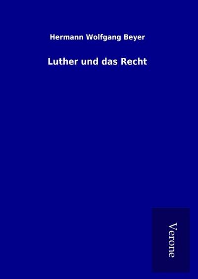 Luther und das Recht