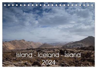 Island - Iceland - Ísland (Tischkalender 2024 DIN A5 quer), CALVENDO Monatskalender