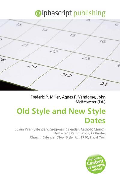 Old Style and New Style Dates