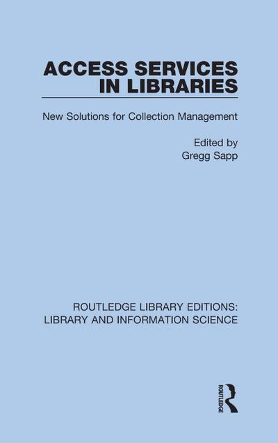 Access Services in Libraries