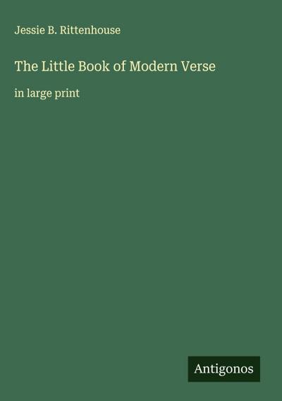 The Little Book of Modern Verse