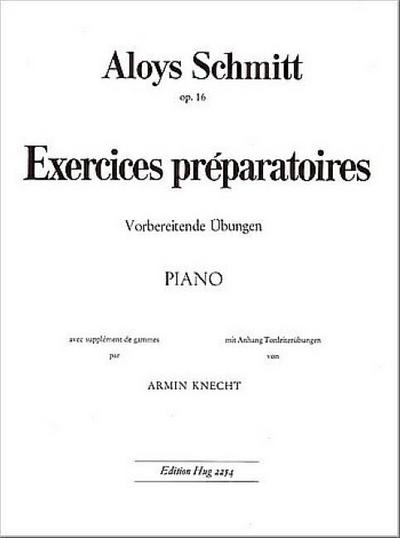 Exercices préparatoires op.16pour piano