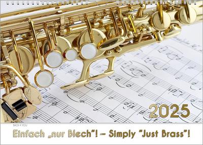 Bach Jr., P: Blech-Instrumente - Musik-Kalender 2025, DIN A3