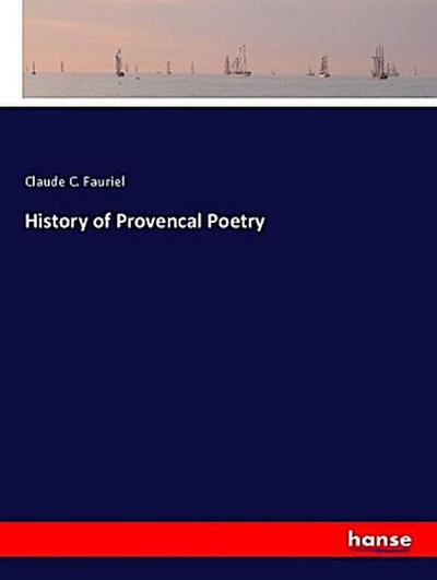 History of Provencal Poetry