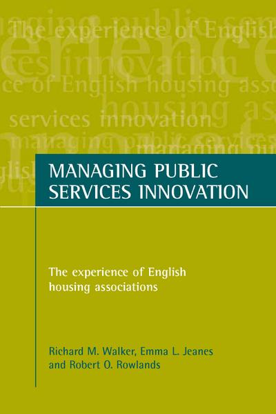 Managing public services innovation