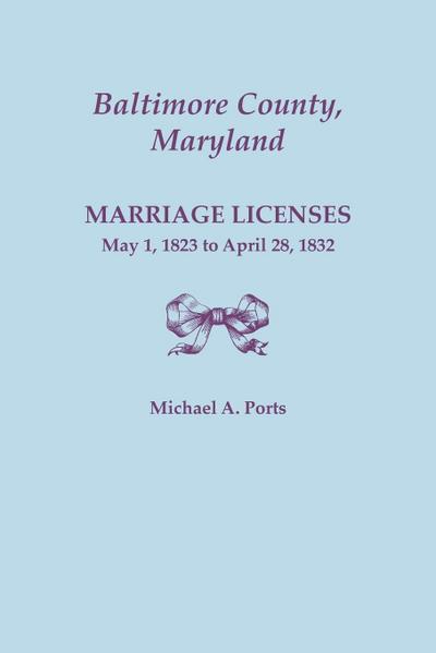 Baltimore County, Maryland, Marriage Licenses