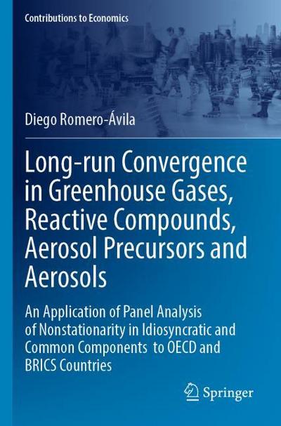 Long-run Convergence in Greenhouse Gases, Reactive Compounds, Aerosol Precursors and Aerosols