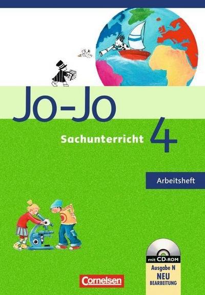 Jo-Jo Sachunterricht, Ausgabe N 4. Schuljahr, Arbeitsheft m. CD-ROM