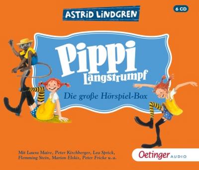 Pippi Langstrumpf. Die große Hörspielbox, 6 Audio-CD