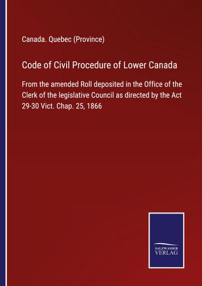 Code of Civil Procedure of Lower Canada