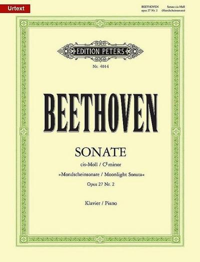 Piano Sonata No. 14 in C-sharp minor Op. 27, No. 2 (Moonlight Sonata)