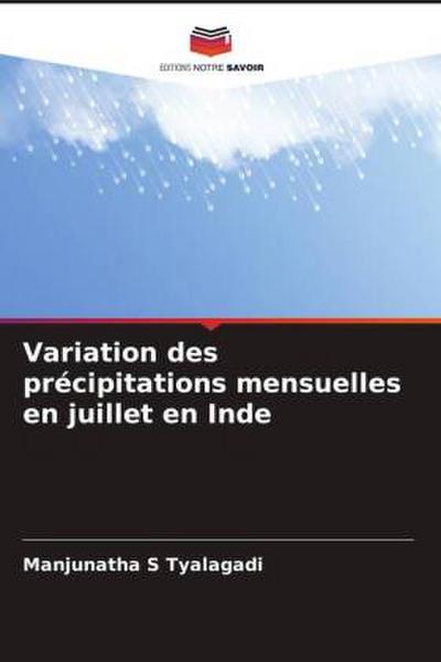 Variation des précipitations mensuelles en juillet en Inde