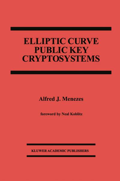 Elliptic Curve Public Key Cryptosystems