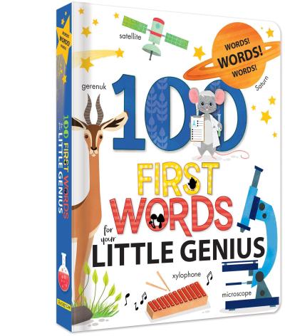 100 First Words for Your Little Genius Board Book for Babies and Toddlers Early Learning Words for Ages 0-3