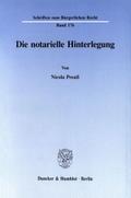 Die notarielle Hinterlegung.