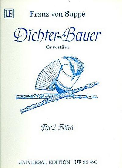 OUVERTUERE AUS DICHTER UND BAUERFUER 2 FLOETEN,  2 STIMMEN