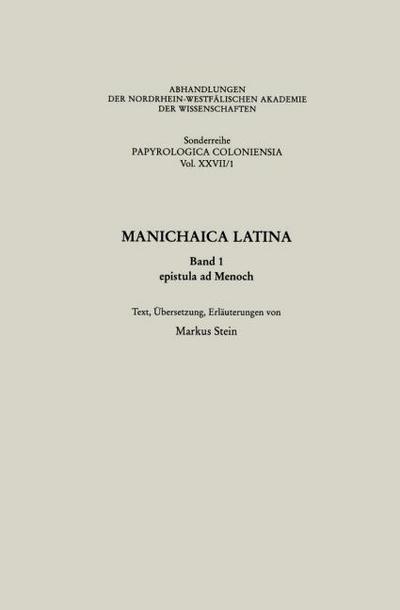 Manichaica Latina