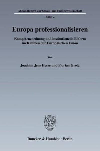 Europa professionalisieren.