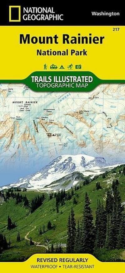 Mount Rainier National Park Map - National Geographic Maps