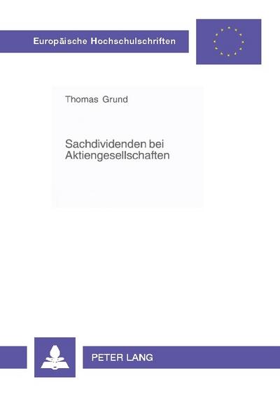 Sachdividenden bei Aktiengesellschaften