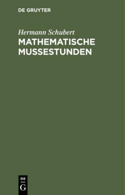 Mathematische Mussestunden