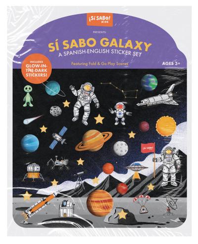 Space Sticker Book: Reusable Puffy Sticker Activity Book for Kids