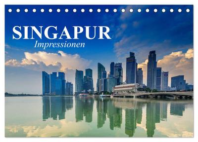 Singapur. Impressionen (Tischkalender 2024 DIN A5 quer), CALVENDO Monatskalender